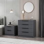 Hanah Home Cómoda Kale - Antracita